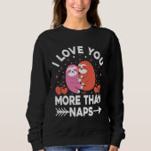 私は昼寝よりも君を愛している スウェットシャツ (正面)