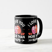 私は昼寝よりも君を愛している マグカップ (正面右)