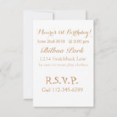 私は昼寝をハイキングの赤ちゃん誕生日の招待にスキップ 招待状 (裏面)