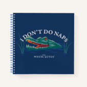 私は昼寝アリゲーターを行わない – 白い蓮 ノートブック (正面)