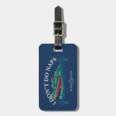 私は昼寝アリゲーターを行わない – 白い蓮 ラゲッジタグ (正面縦)