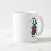 私は昼寝サルしない – 白い蓮 ジャンボコーヒーマグカップ (正面右)