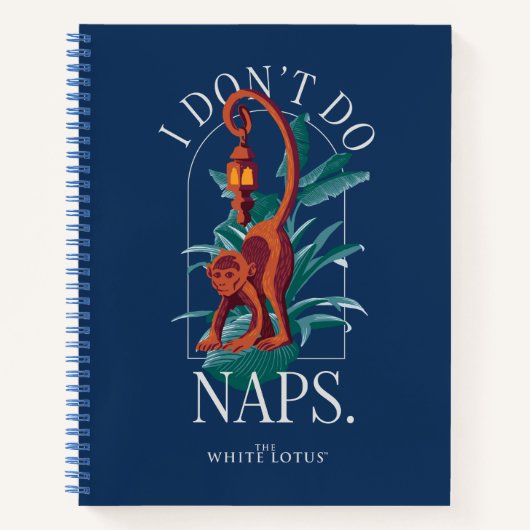 私は昼寝サルしない – 白い蓮 ノートブック (正面)