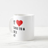 私は昼食の女性に属している コーヒーマグカップ (正面左)