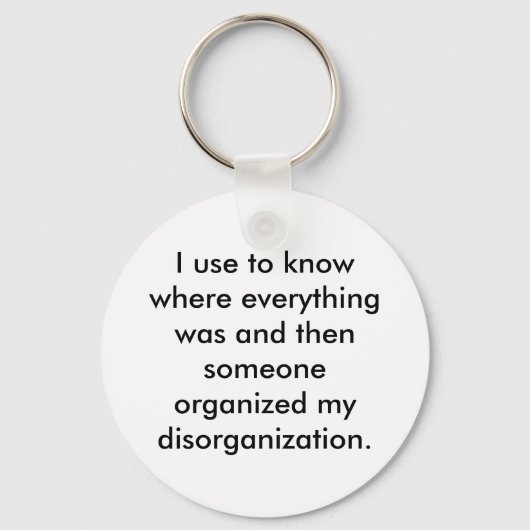 私は時々どこにいたかを知っていた キーホルダー (正面)