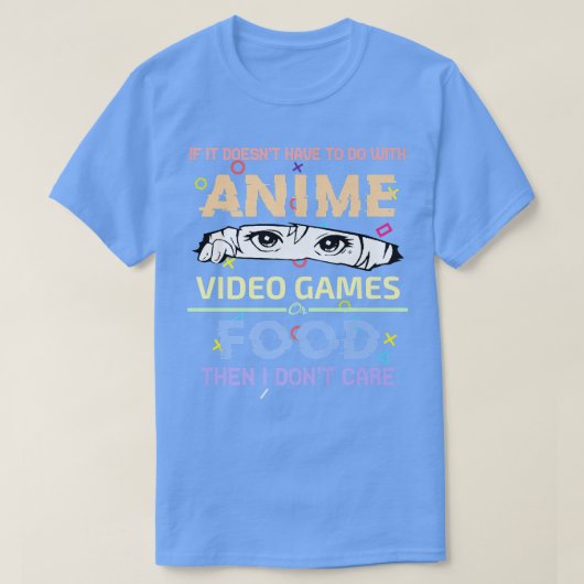 私は時々アニメを見るとは限らない Tシャツ (デザイン正面)