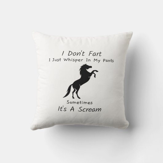 私は時々ズボンの中で小声でささやくのではない クッション (裏面)