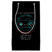 私は時々テレビゲ遊ームをしない スモールペーパーバッグ (正面)