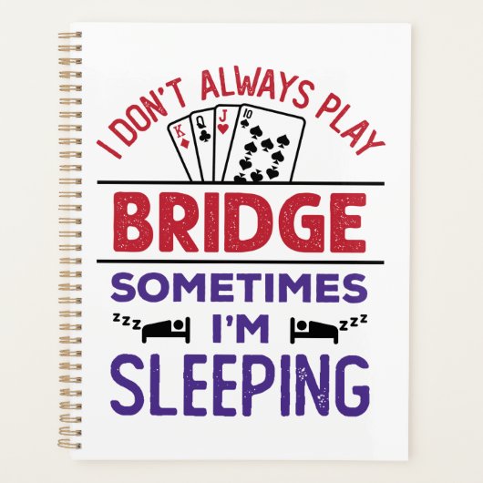 私は時々眠っ遊ている橋を架けるとは限らない プランナー手帳 (正面)