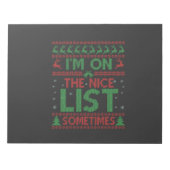 私は時々醜いセーターの良いリストおもしろいに載っている ノートパッド (正面)