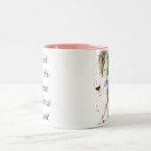 私は時々食糧おもしろいなギフトにワインと、加えます調理します ツートーンマグカップ (中央)