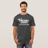 私は時間に合わせてサッカーのコーチ救だ Tシャツ (正面フル)