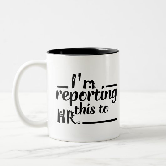 私は時間のコーヒー茶ギフトにこれを報告しています ツートーンマグカップ (左)