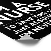 私は時間のナース救だと仮定しよう ポスター (角)