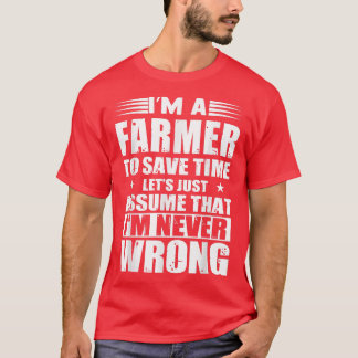 私は時間の農家救で、私は決して Tシャツ