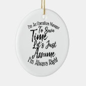 私は時間を取るために運用管理者救です セラミックオーナメント (右)