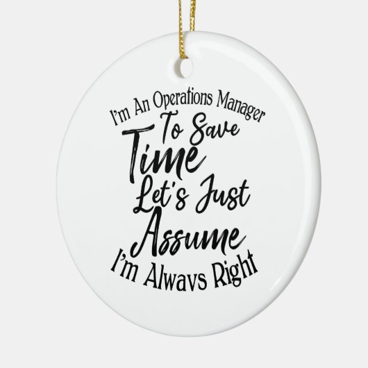 私は時間を取るために運用管理者救です セラミックオーナメント (左)