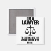 私は時間を取る弁護士救だ、ただ仮定しよう マグネット (正面/裏面)