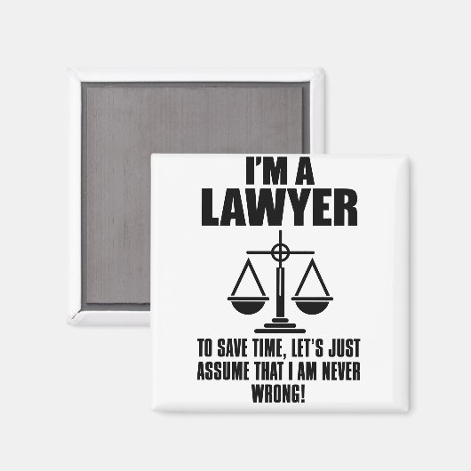 私は時間を取る弁護士救だ、ただ仮定しよう マグネット (正面/裏面)