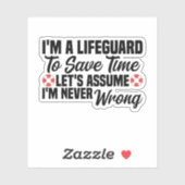 私は時間を守るライフガ救ーだ シール (シート)