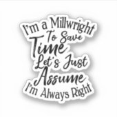 私は時間を考え救て考えてみよう シール (正面)