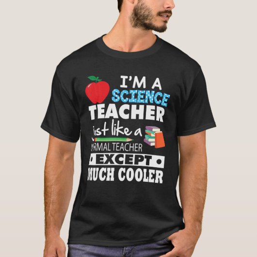 私は普通と同じ科学先生だ Tシャツ (正面)