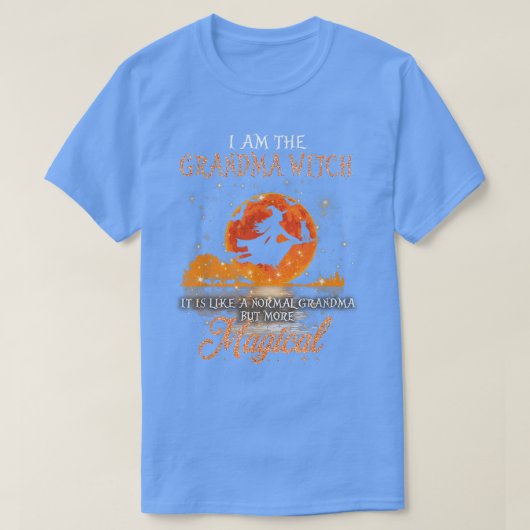 私は普通のおばあちゃんみたいに祖母の魔女だけどM Tシャツ (デザイン正面)