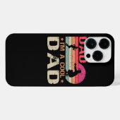 私は普通のパパではない私はクールパパヴィンテージ iPhoneケース (裏面横)