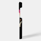 私は普通のパパではない私はパパクールヴィンテージFだ iPhoneケース (左側面)