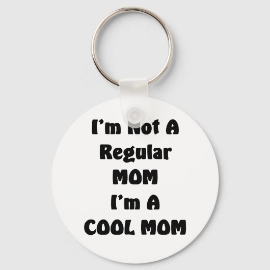 私は普通のママじゃないのママカッコいいよ キーホルダー (正面)