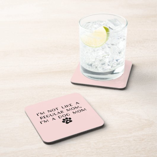 私は普通のママとは違う犬のママ コースター (右側)