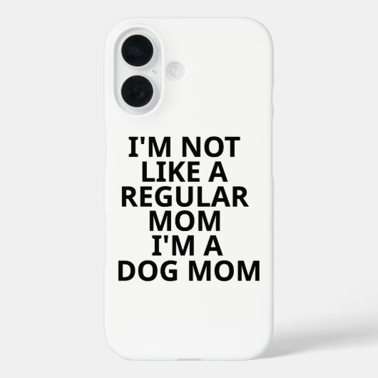 私は普通のママとは違う犬のママ Case-Mate iPhoneケース (裏面)