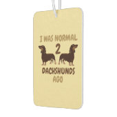 私は普通の2ダックスフント前おもしろい カーエアーフレッシュナー (左)