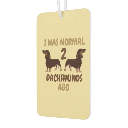 私は普通の2ダックスフント前おもしろい カーエアーフレッシュナー (左)