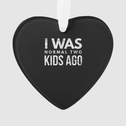 私は普通の2人の子供だったおもしろい動揺して オーナメント (裏面)