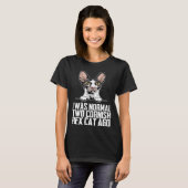 私は普通の2匹のレックス猫だった Tシャツ (正面フル)