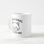 私は普通の2匹の猫だった コーヒーマグカップ (正面左)