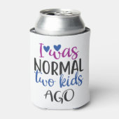 私は普通の2子供だった前のおもしろい皮肉な両親の写真 缶クーラー (缶正面)