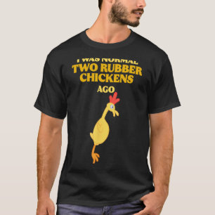 私は普通の2羽のラバーチキンだった前の野生動物アニメーション Tシャツ