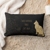 私は普通の3匹の猫の腰枕だった ランバークッション (ブランケット)