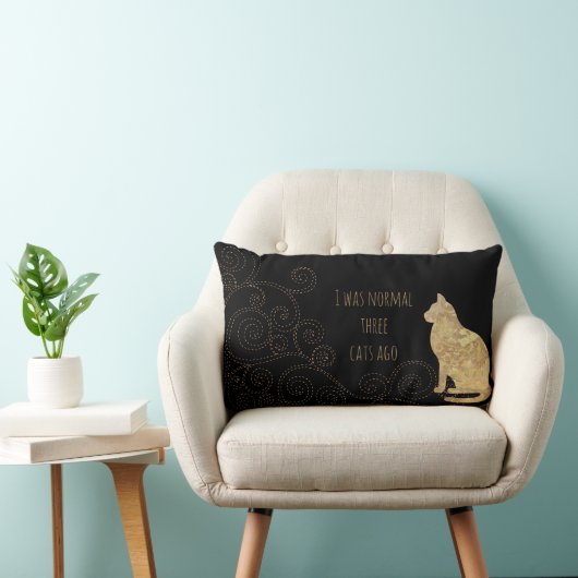私は普通の3匹の猫の腰枕だった ランバークッション (椅子)