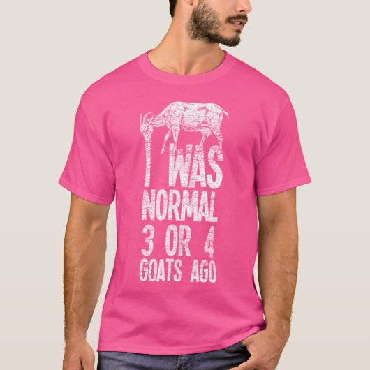 私は普通の3~4ヤギ前ヤギだった Tシャツ (正面)