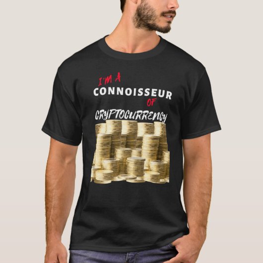 私は暗号通貨暗号の目利きだ Tシャツ (正面)