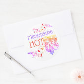 私は更年期暑いシールアールヌーボー・クーガー ラウンドシール (封筒)