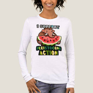 私は更新世アクションを支持します トライブレンドＴシャツ