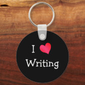 私は書くことが大好き キーホルダー (正面)
