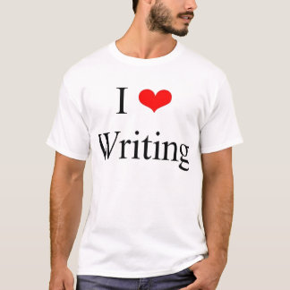 私は書くことを愛します Tシャツ