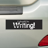 私は書くべきです! バンパー バンパーステッカー (車上)