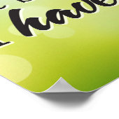 私は書しなければならないから。 ポスター (角)