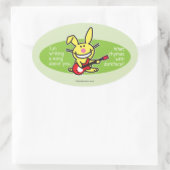 私は書歌だ 楕円形シール (バッグ)